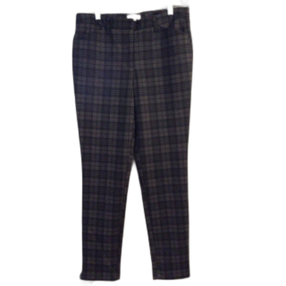 Calvin Klein Size 6 Womens Skinny Leg Plaid Stretch Legging Pants VNC - Picture 1 of 4
